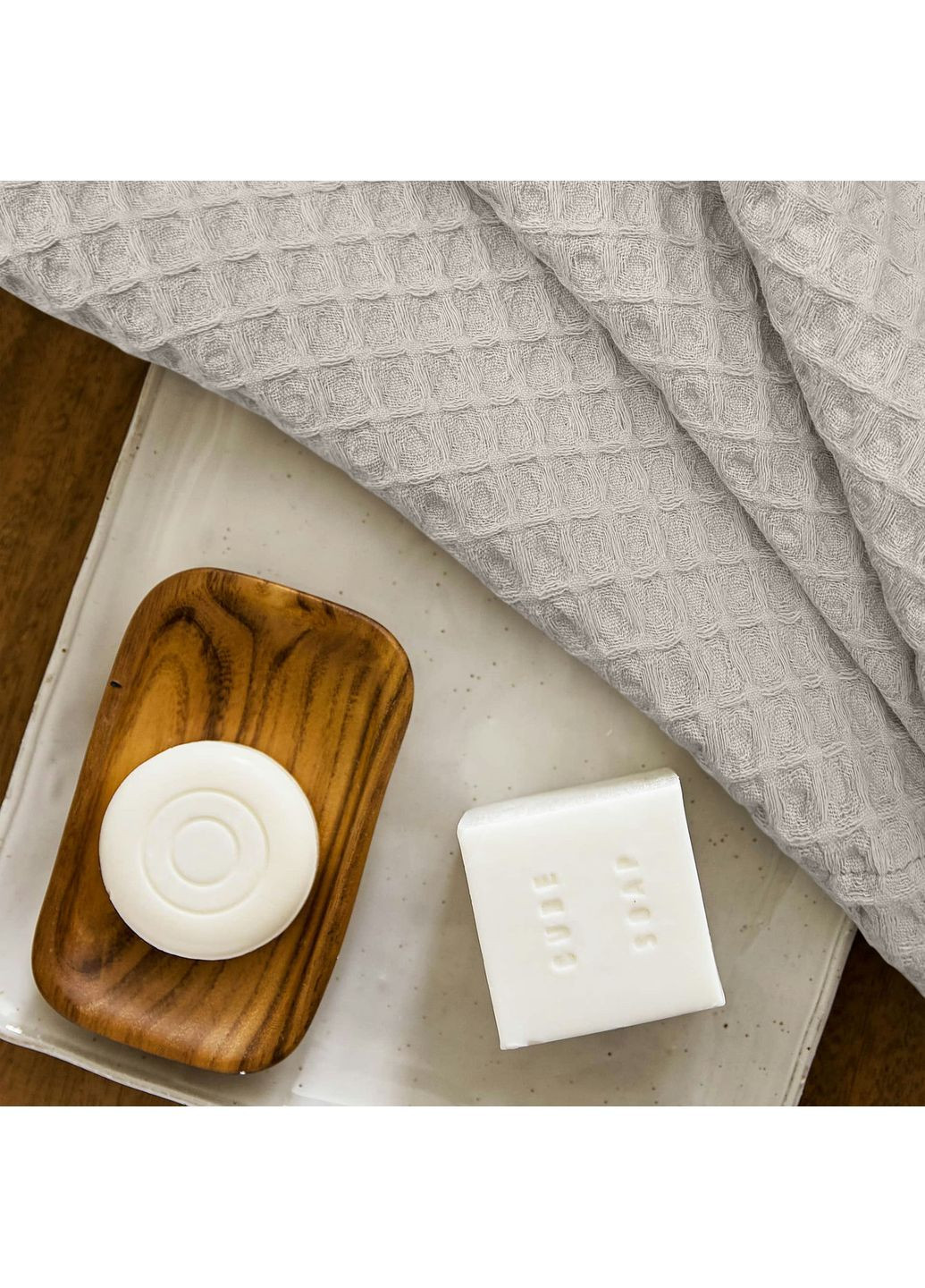 Вафельні рушники Marigold Greek Waffle CS1 Гірчично-пісочний 2 шт Cosas комбінований