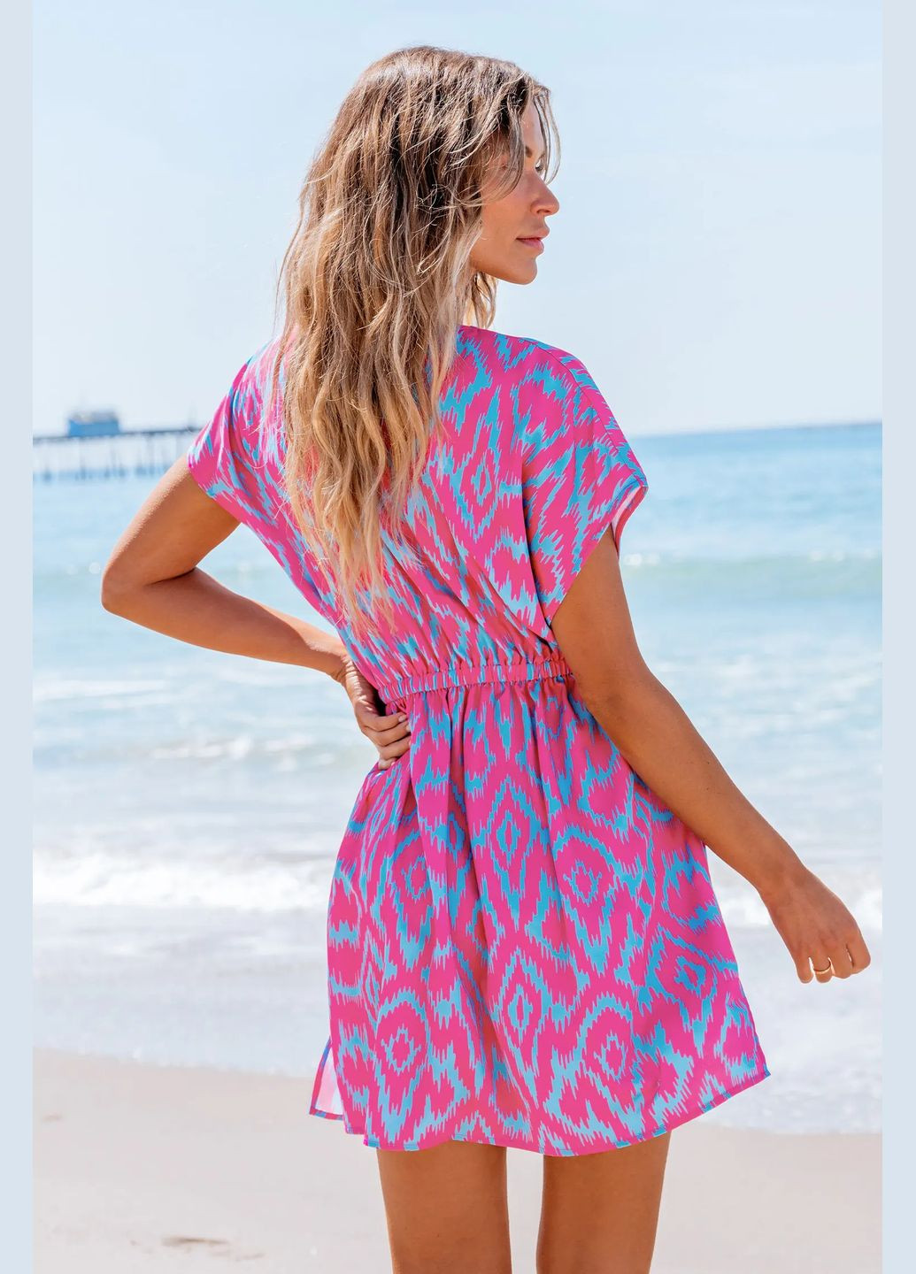 Комбінована пляжна плаття, сукня CUPSHE з градієнтом