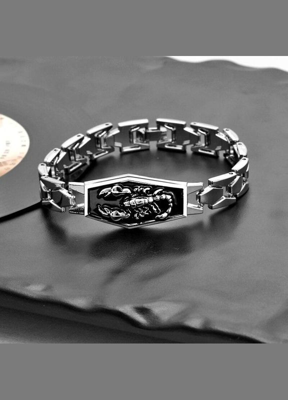 Чоловічий браслет з нержавіючої сталі Скорпіон – непередбачуваність, стрімкість 19 см Fashion Jewelry (285110622)
