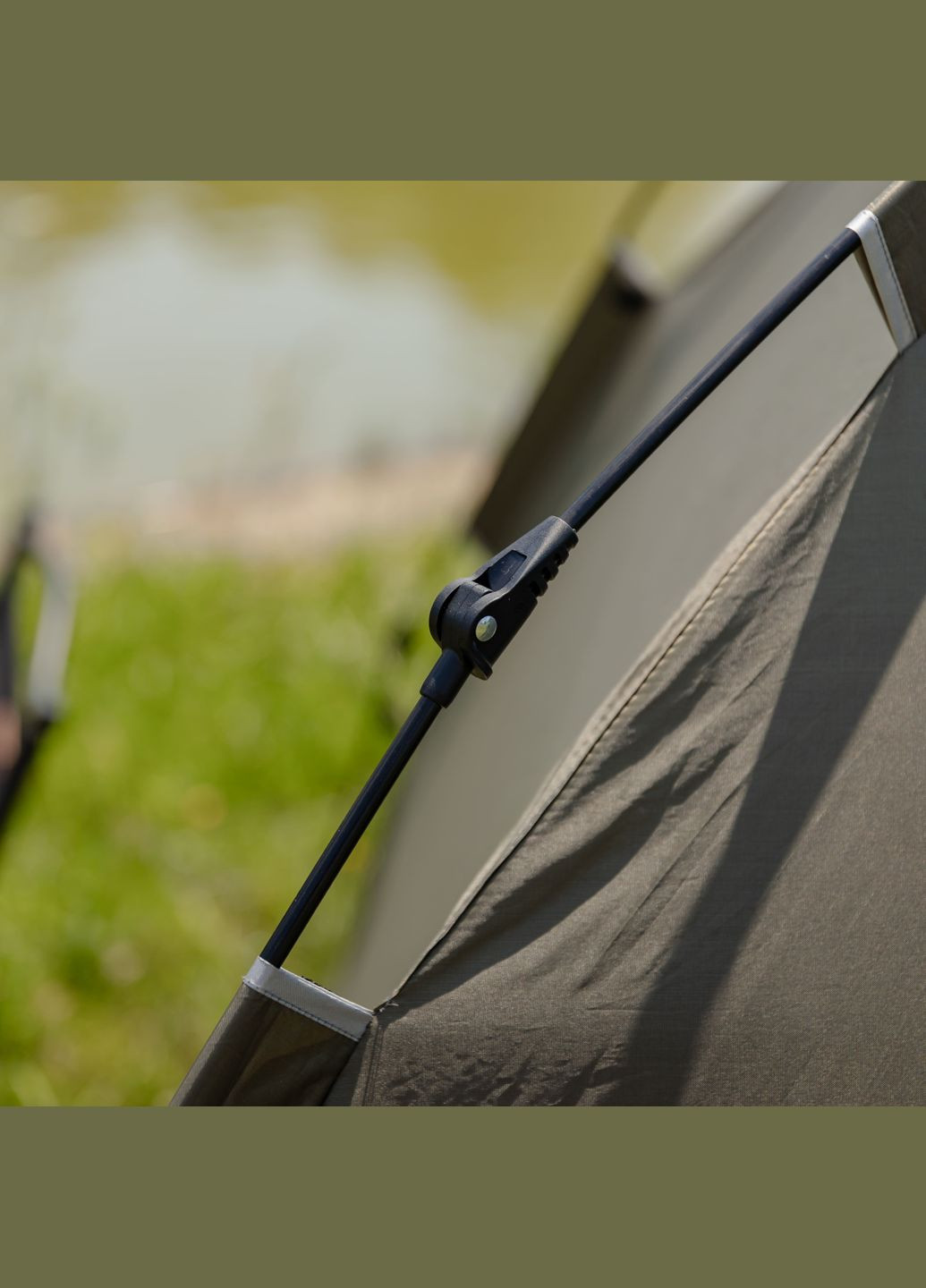 Палатка туристическая двухместная 200*200*140 см, армейская зеленая LUGI (341325836)