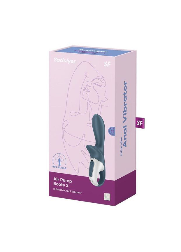 Анальный вибратор Air Pump Booty 2, надувается Satisfyer (303894276)