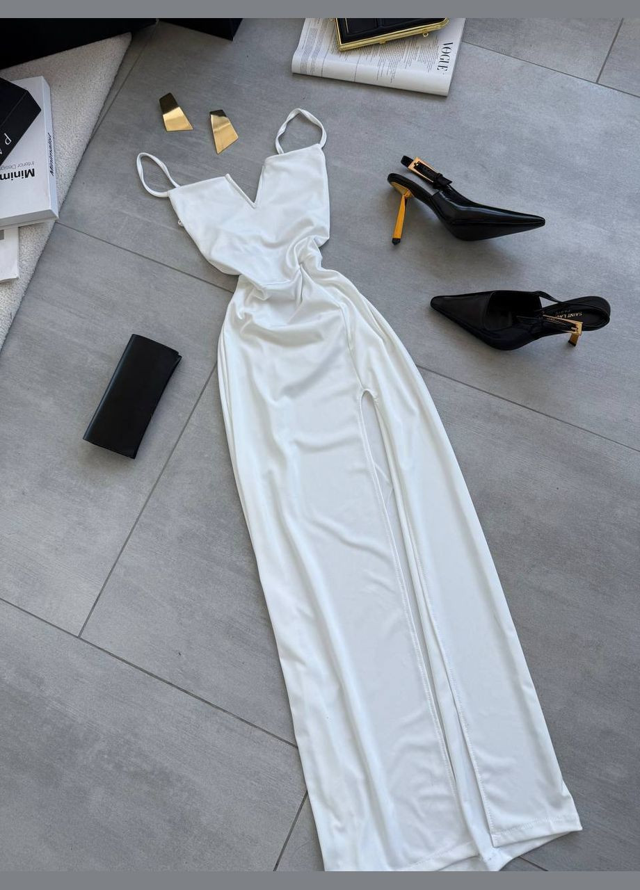 Белое вечернее платье женское Україна однотонное