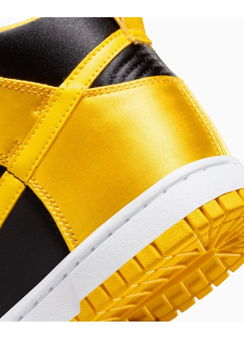 Цветные демисезонные кроссовки dunk high shoes yellow/black Nike