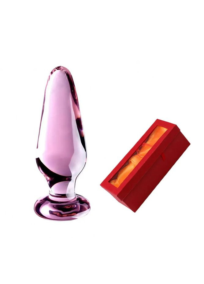 Анальная стеклянная пробка Pink Fire Focus (349501385)
