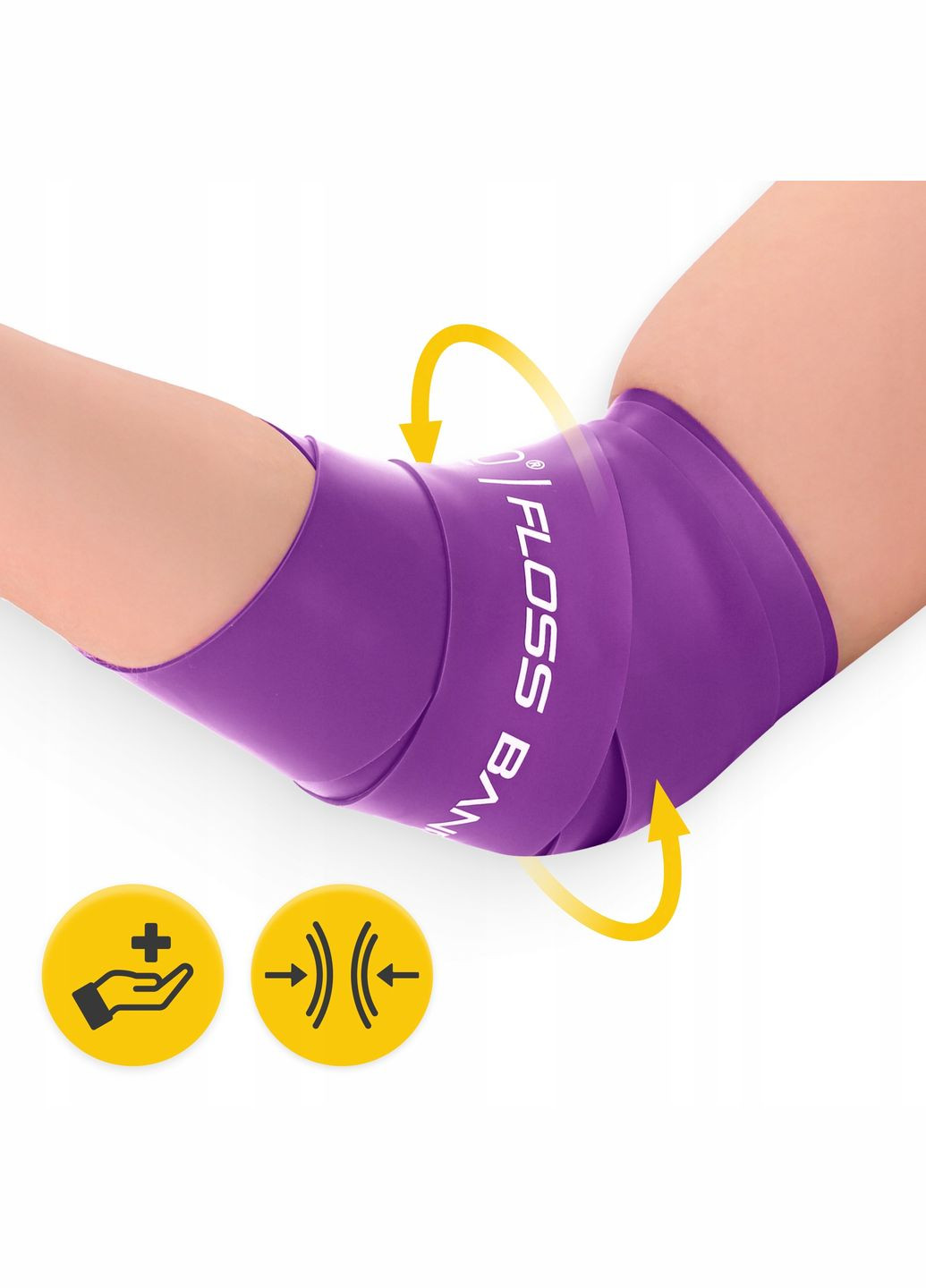 Стрічка компресійна для флосингу Floss Band 207 x 5 x 0.1 см Violet 4FIZJO (322966283)