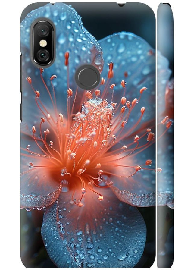 3D пластиковий матовий чохол 'Роса на квітці' для Endorphone Xiaomi Redmi Note 6 Pro (285111265)