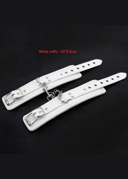 Наручники шкіряні білі Under Control No Brand (303893006)