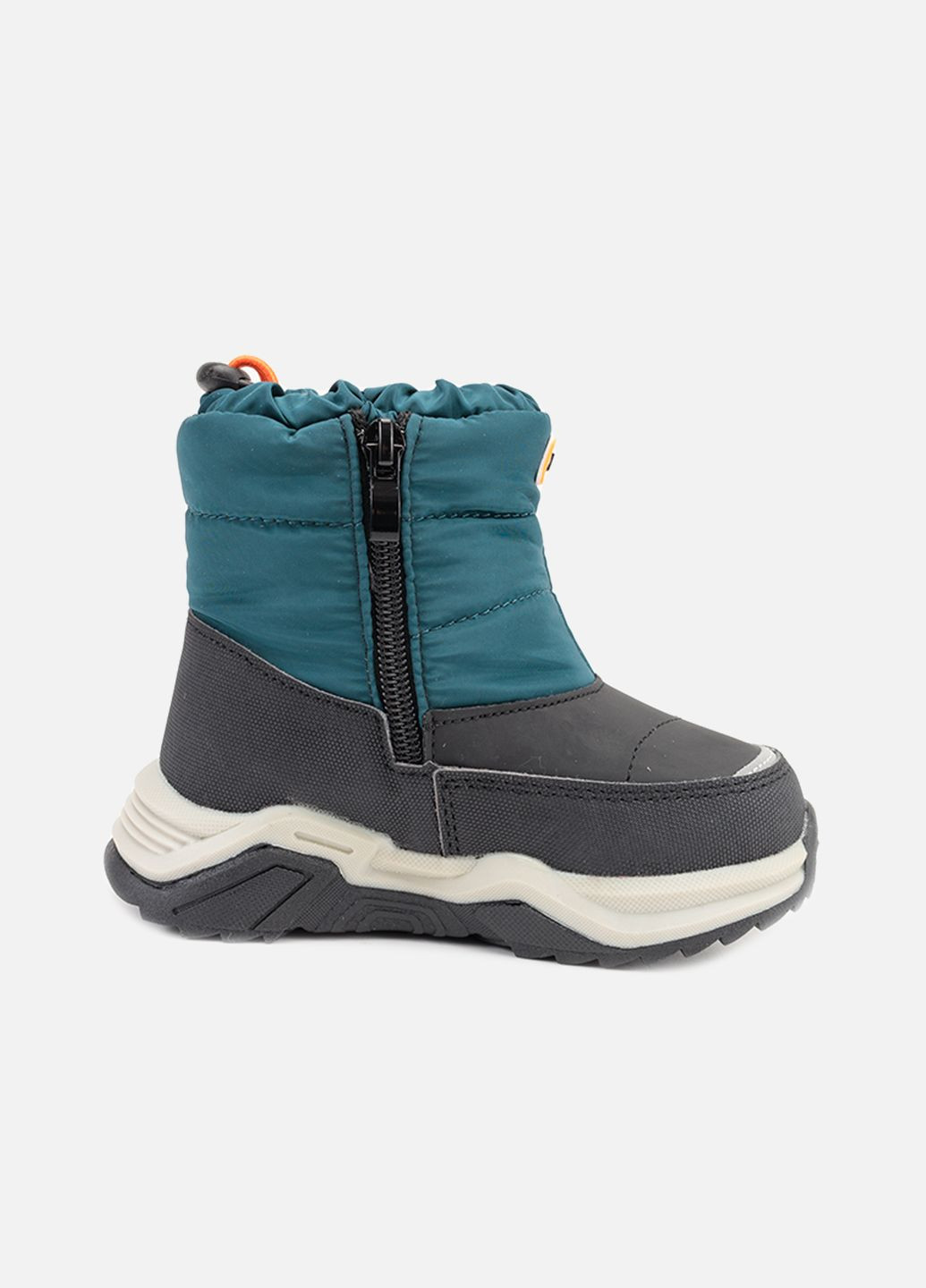 Бирюзовые зимние дутики для мальчика цвет бирюзовый цб-00262015 Kimboo