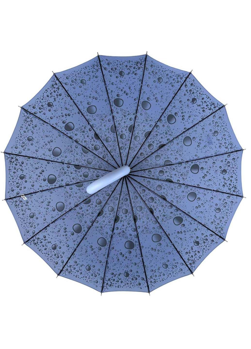 Жіноча парасолька-тростина на 16 спиць з абстрактним принтом Toprain (289977605)