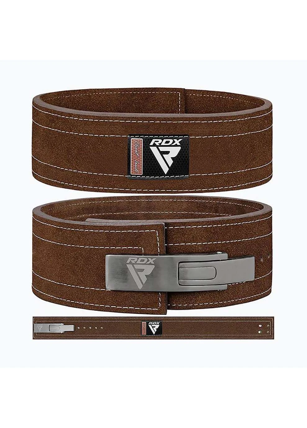 Пояс для важкої атлетики BELT PRO LIVER BUCKLE Коричневий RDX (395628418)