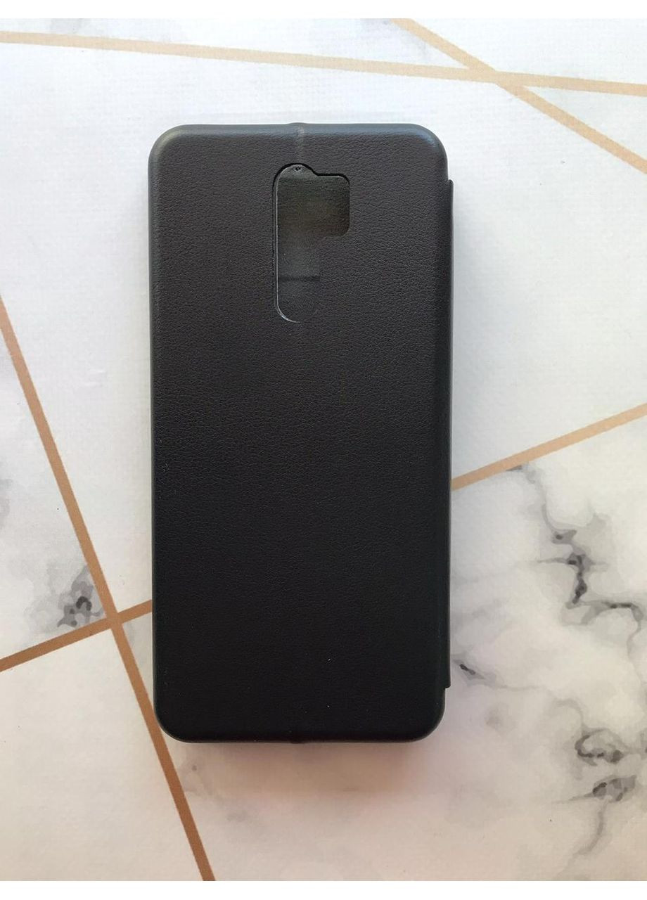 Чохол-книжка чорний з малюнком на Xiaomi Redmi 9 Куромі (принт 390) Creative (360666425)