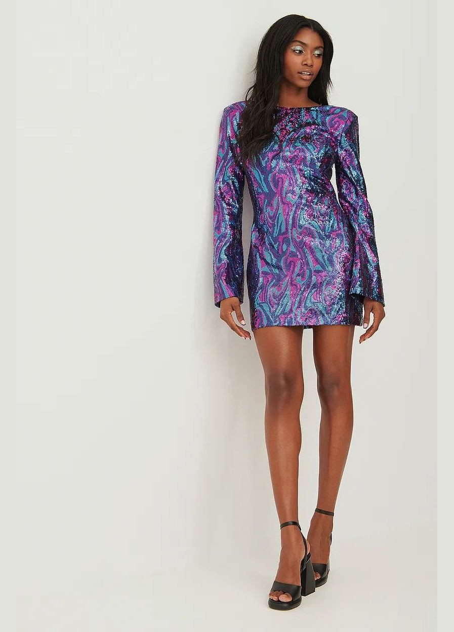 Комбінована вечірня сукня,різнокольоровий, NA-KD