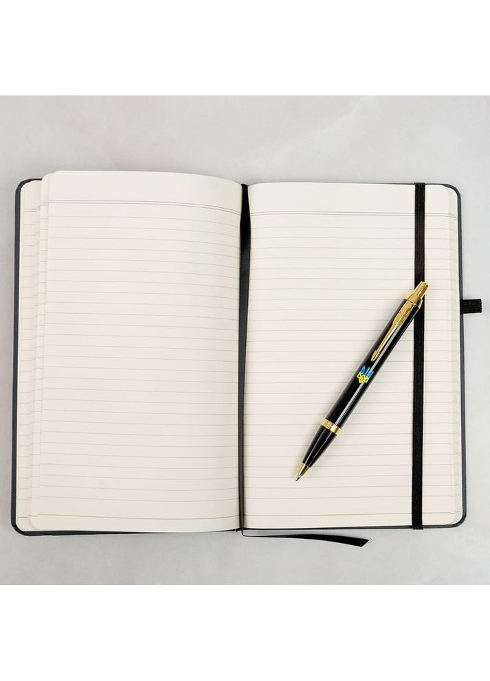 Набор IM 17 UKRAINE Black GT BP шариковая ручка + блокнот 22032b24_T0016u Parker (361448130)