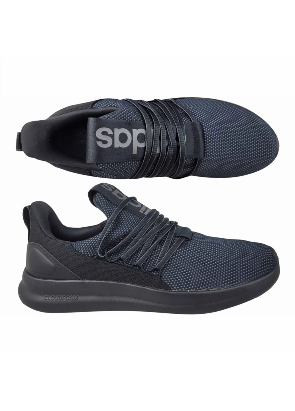 Чорні кросівки чоловічі lite racer adapt 7.0 black ie6327 adidas