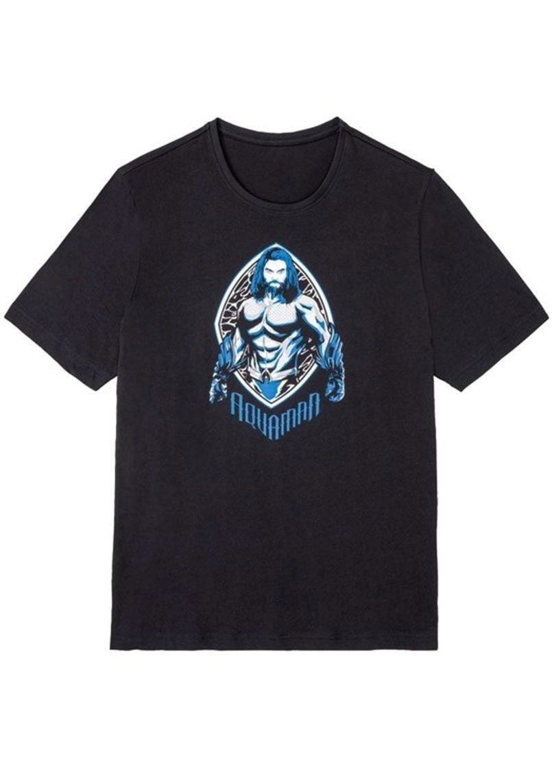 Черная футболка с коротким рукавом Lidl