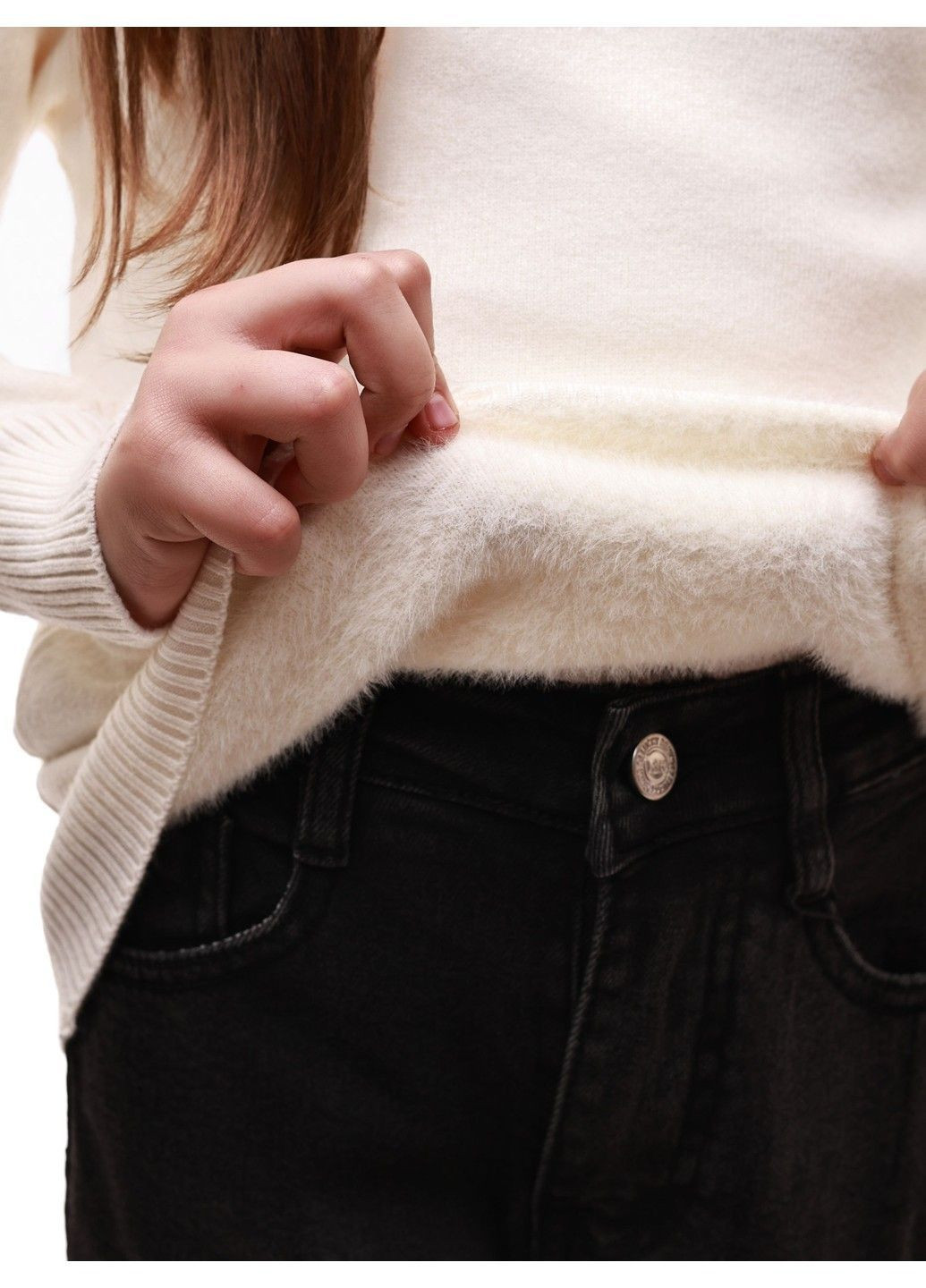 Молочний зимовий светр для дівчинки підлітка Melli