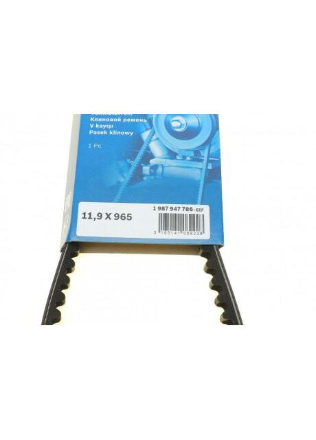 Ремень генератора VW T4/Golf II 1.6D 83-92 (11.9x965) 1 987 947 786 (opt-om) Bosch (366109978)