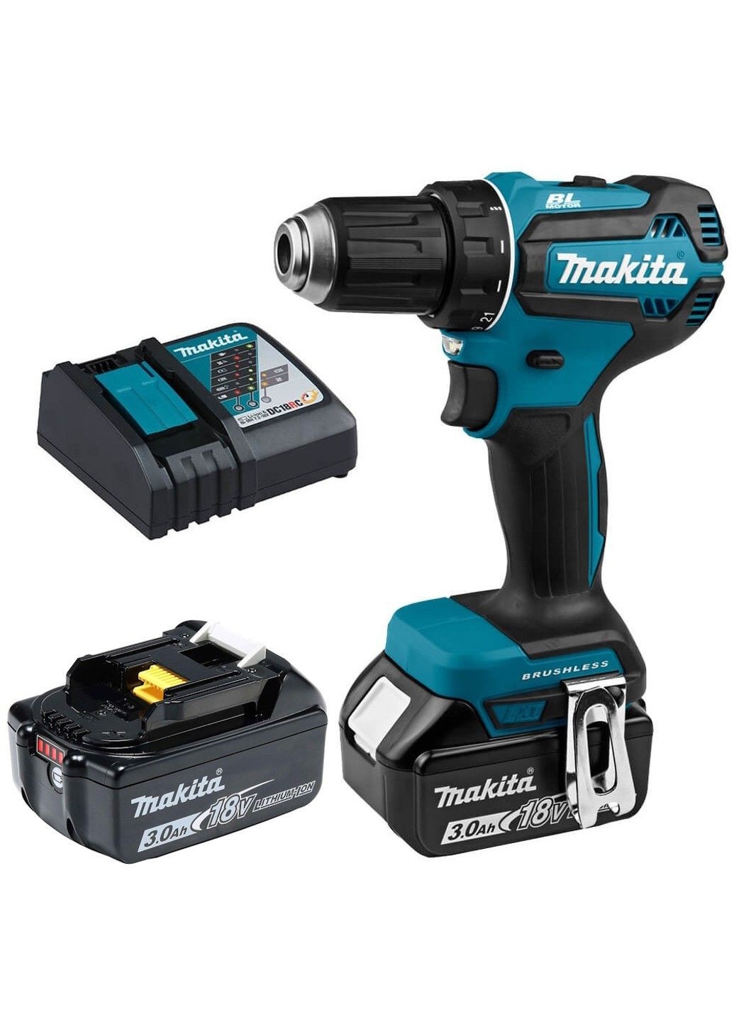 Шуруповерт аккумуляторный DDF485 BEO2 (50 Нм, 1.5-13 мм, BL, LXT) Makita (362946887)