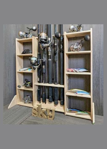 Органайзер для удочек из дерева Чедер 5 бланже (РЫБ-504901) No Brand (328912432)