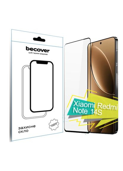 Стекло защитное (713417) BeCover Xiaomi Redmi Note 14S Black (366662913)