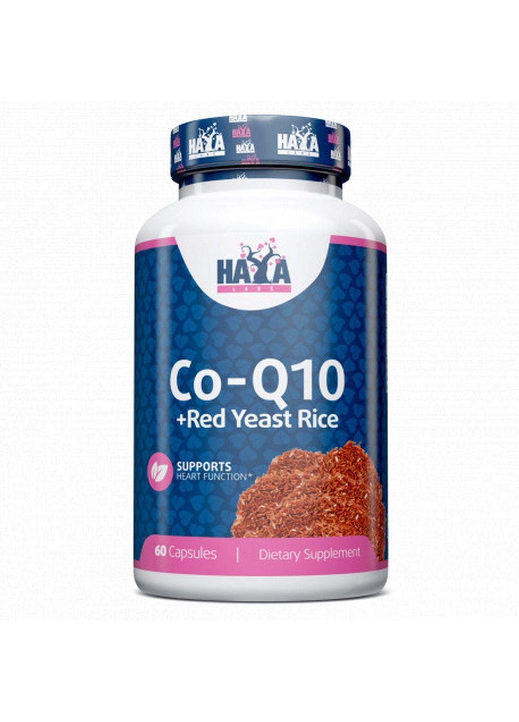 Натуральна добавка Co-Q10 and Red Yeast Rice, 60 капсул Haya Labs (293340167)