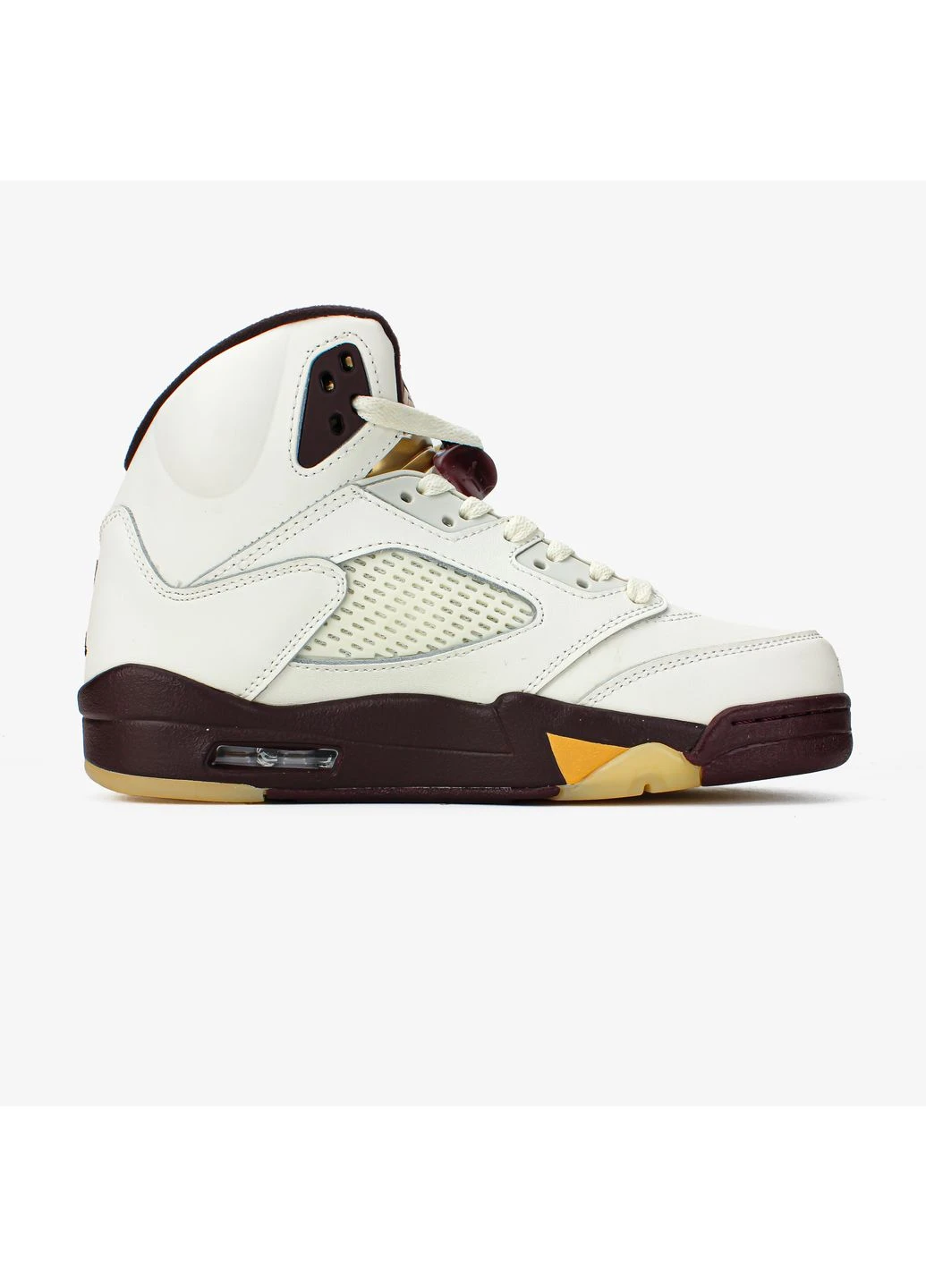 Белые демисезонные кроссовки мужские nike air jordan retro 5 "golden ticket" | найк джордан ретро 5 белые No Brand