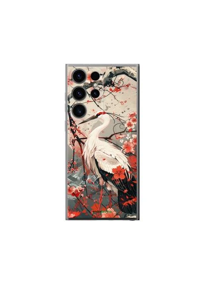 Чехол на Samsung Galaxy S24 Ultra Аист в цвету сакуры "6109u-3389-2448" Endorphone (376491339)