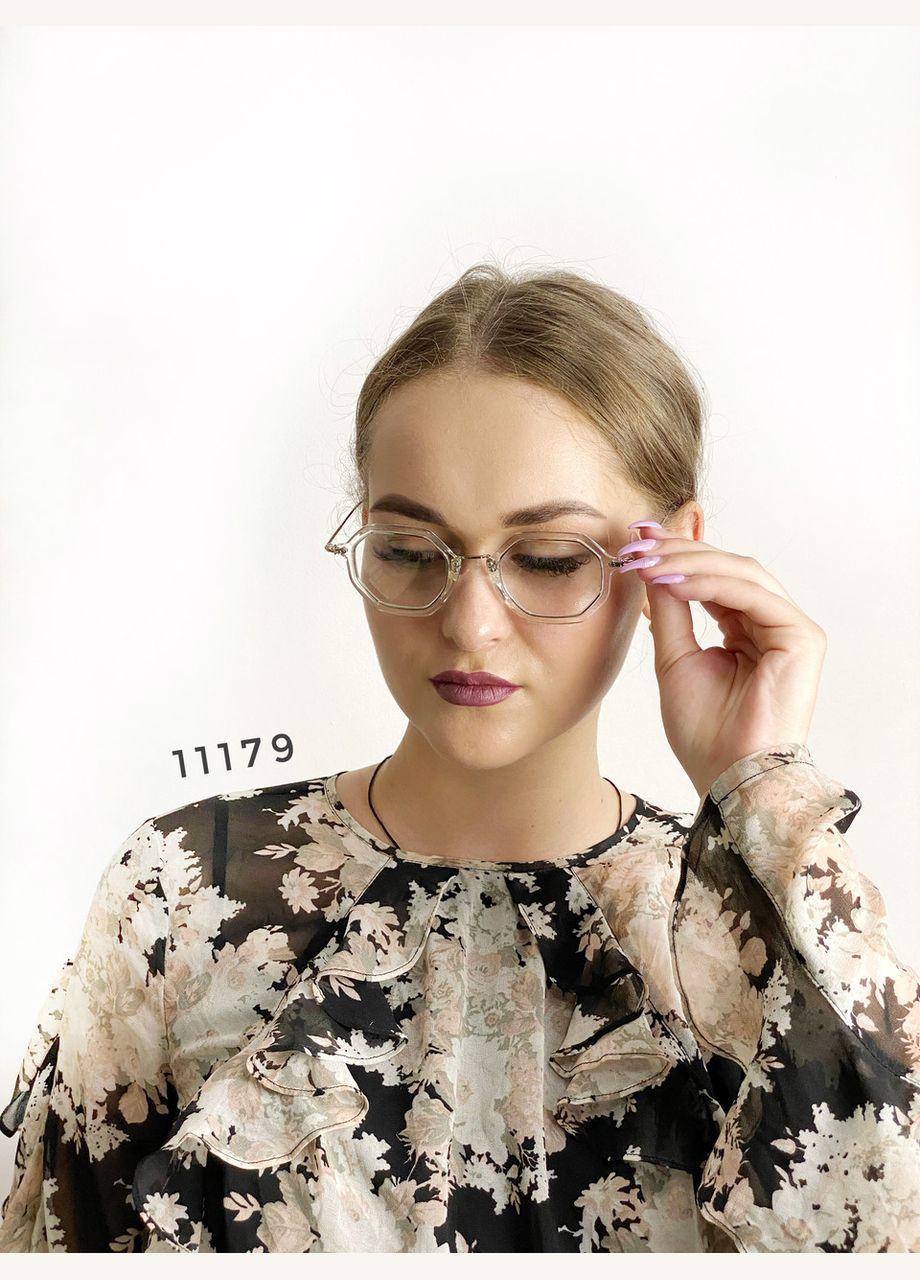 Іміджеві окуляри в прозорій оправі No Brand (332989221)