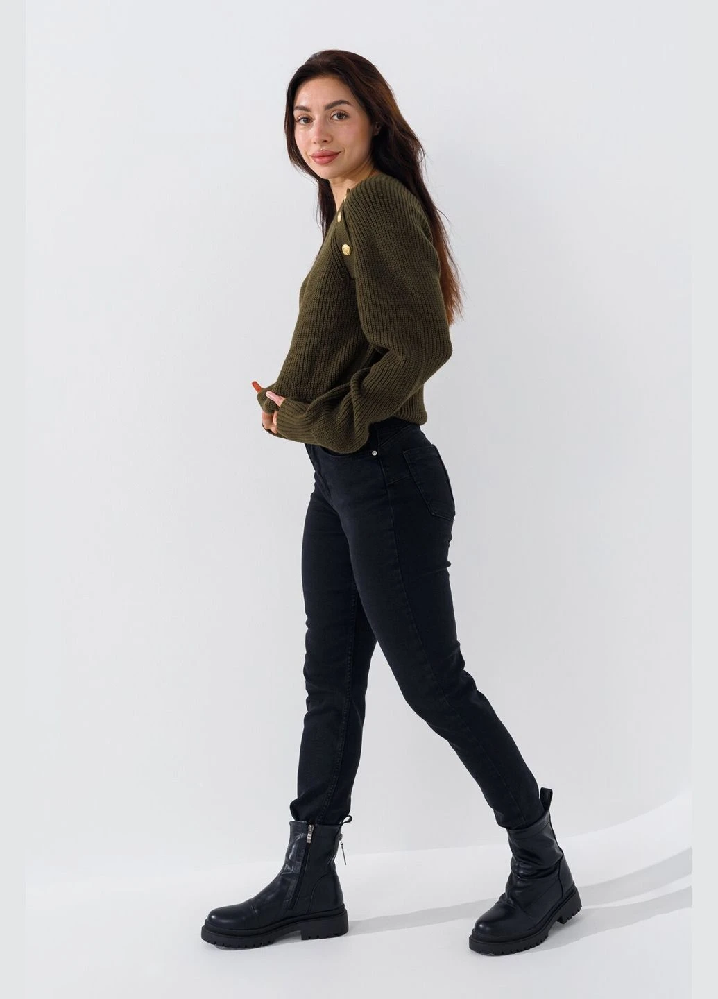 Джинсы женские 23321-S Черный (2000990248329D) shop (2000990248329) Slim Fit Karol - (315986513)