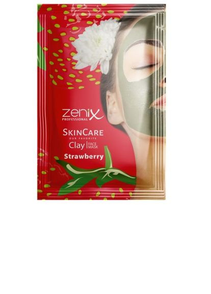 Глиняна маска для обличчя з ароматом полуниці, 20 г Zenix (278648238)