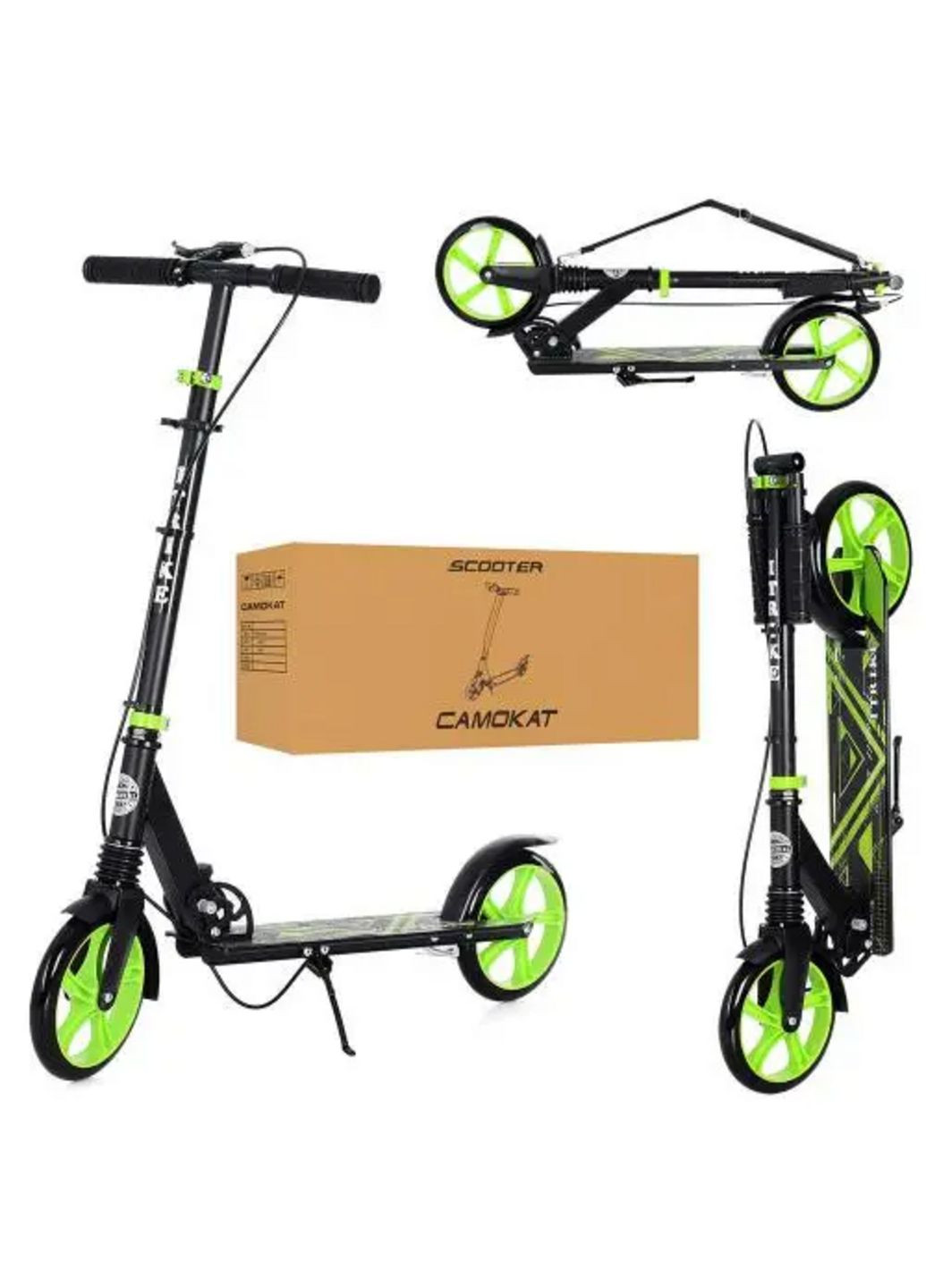 Самокат дорослий складаний SR 2-010-1-BGR Зелений iTrike (316232056)