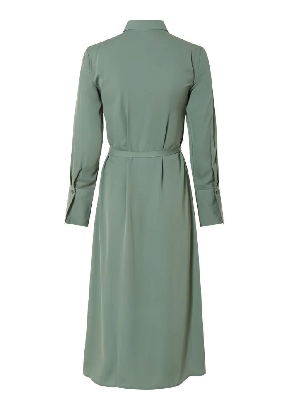 Салатовое повседневный платье атласное а-силуэт Esmara однотонное