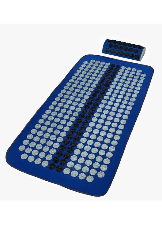 Набір валик+килимок Аплікатор Кузнєцова серія Eko-Lux №284-33 синій (40х80 см) Шанс (361114585)