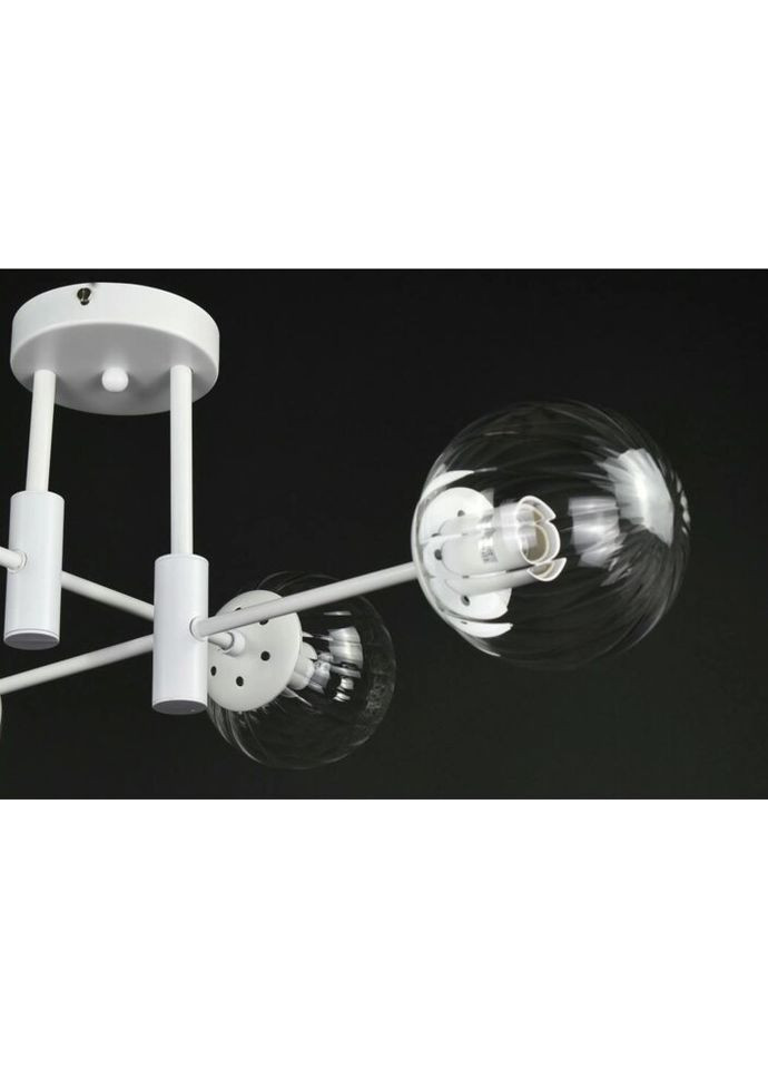 Люстра стельова на 4 лампочки 27760 Білий 26х65х65 см. Sunnysky (324395796)