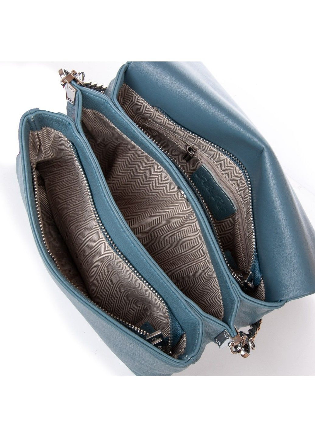 Жіноча шкіряна сумка класична 2039-9 blue Alex Rai (293765277)