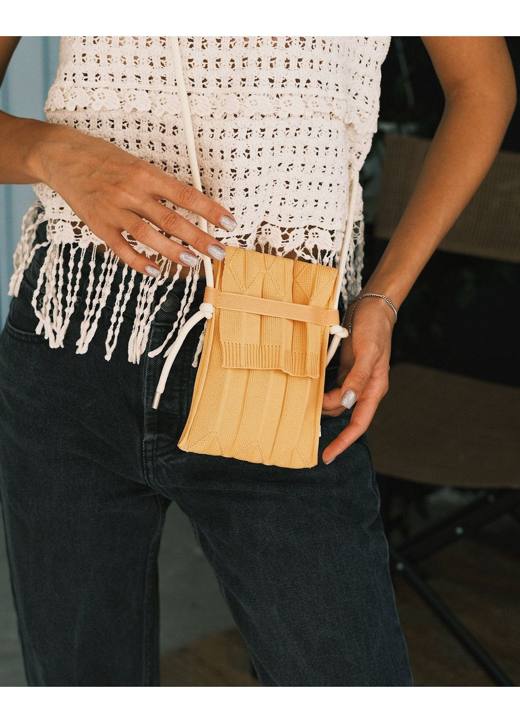 Маленька Вʼязана Сумочка для Мобілки TATON (363052548)