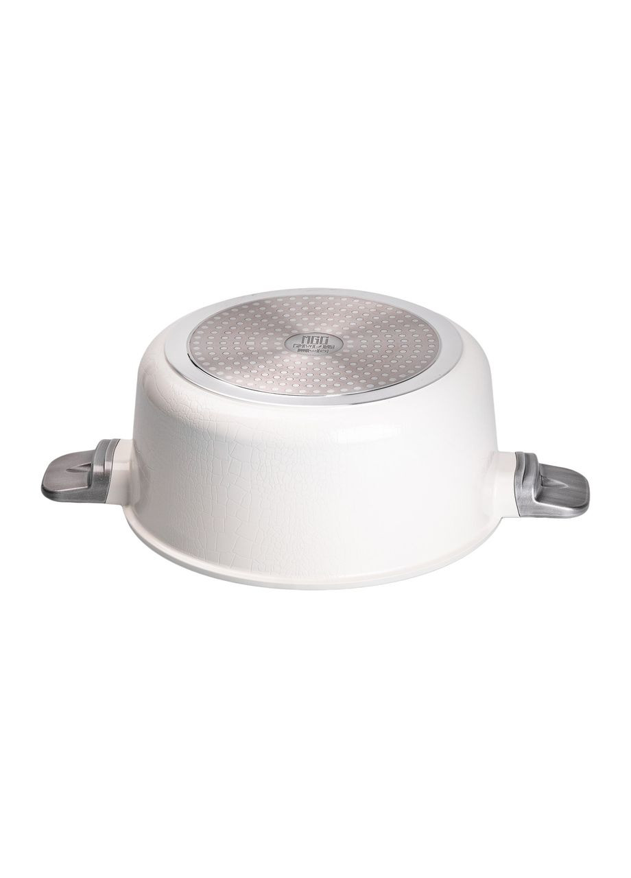 Кастрюля алюминиевая с антипригарным покрытием 4 л, белый MGC (322771268)