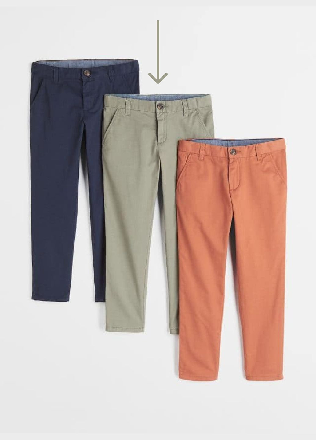 Штани джогери для хлопчика 9793 134 см Зелений 65346 H&M (336040998)