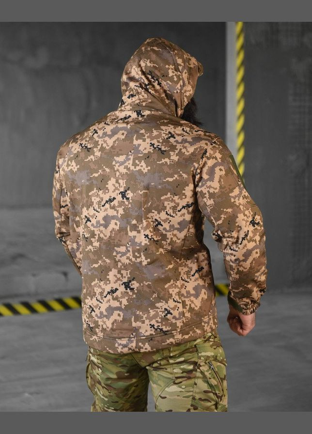 Тактична демісезонна куртка SoftShell піксель No Brand (317243829)