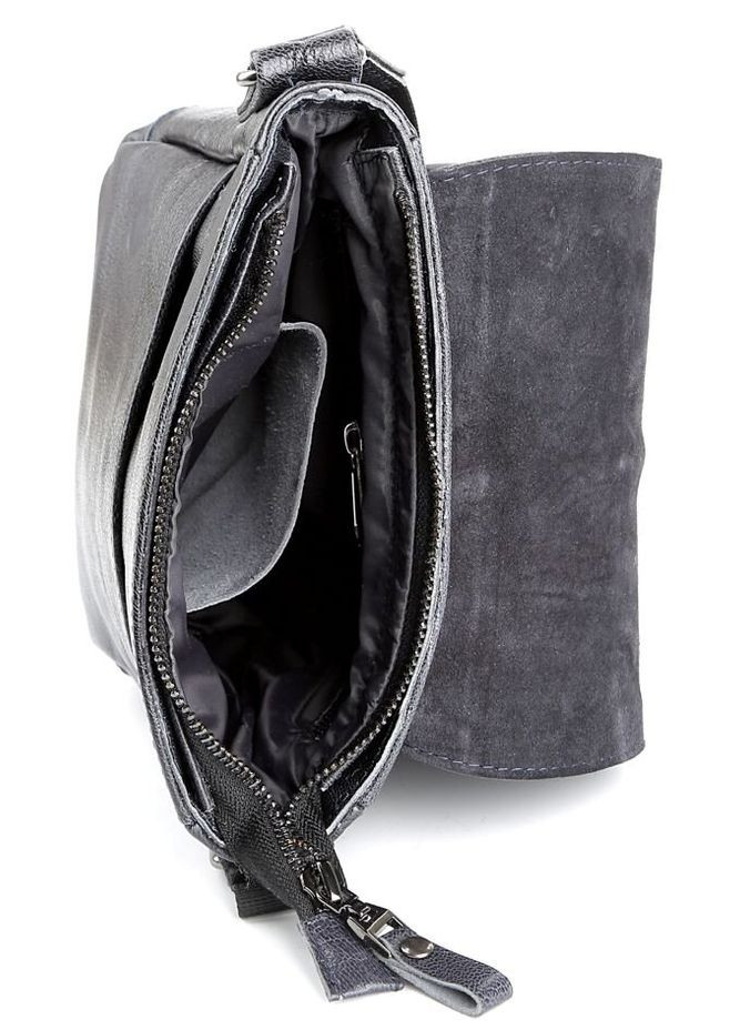 Шкіряна сумка крос боді темно синя чоловіча 00965 Shvigel (329195276)