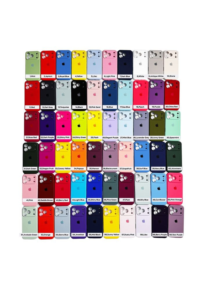 Чохол для смартфона Silicone Full Case AA for Apple iPhone 17 Pro Max 44,Light Blue (FullAAi17PM-44) No Brand Camera Protect (372841760)