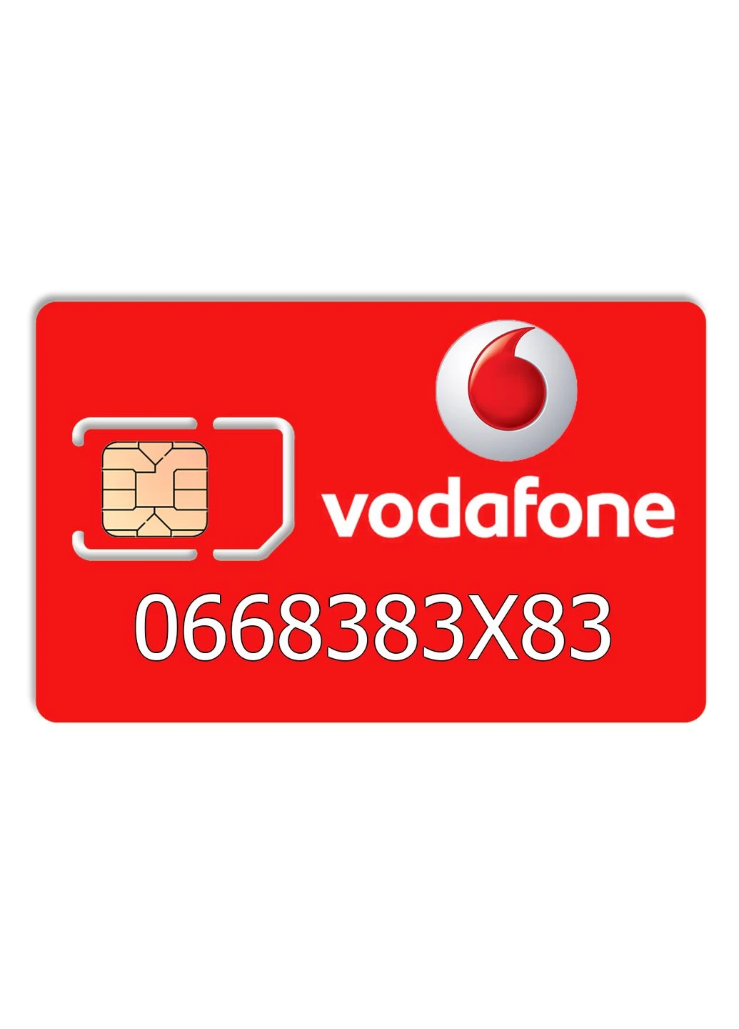 Красивий номер 0668383X83 Vodafone (296648998)