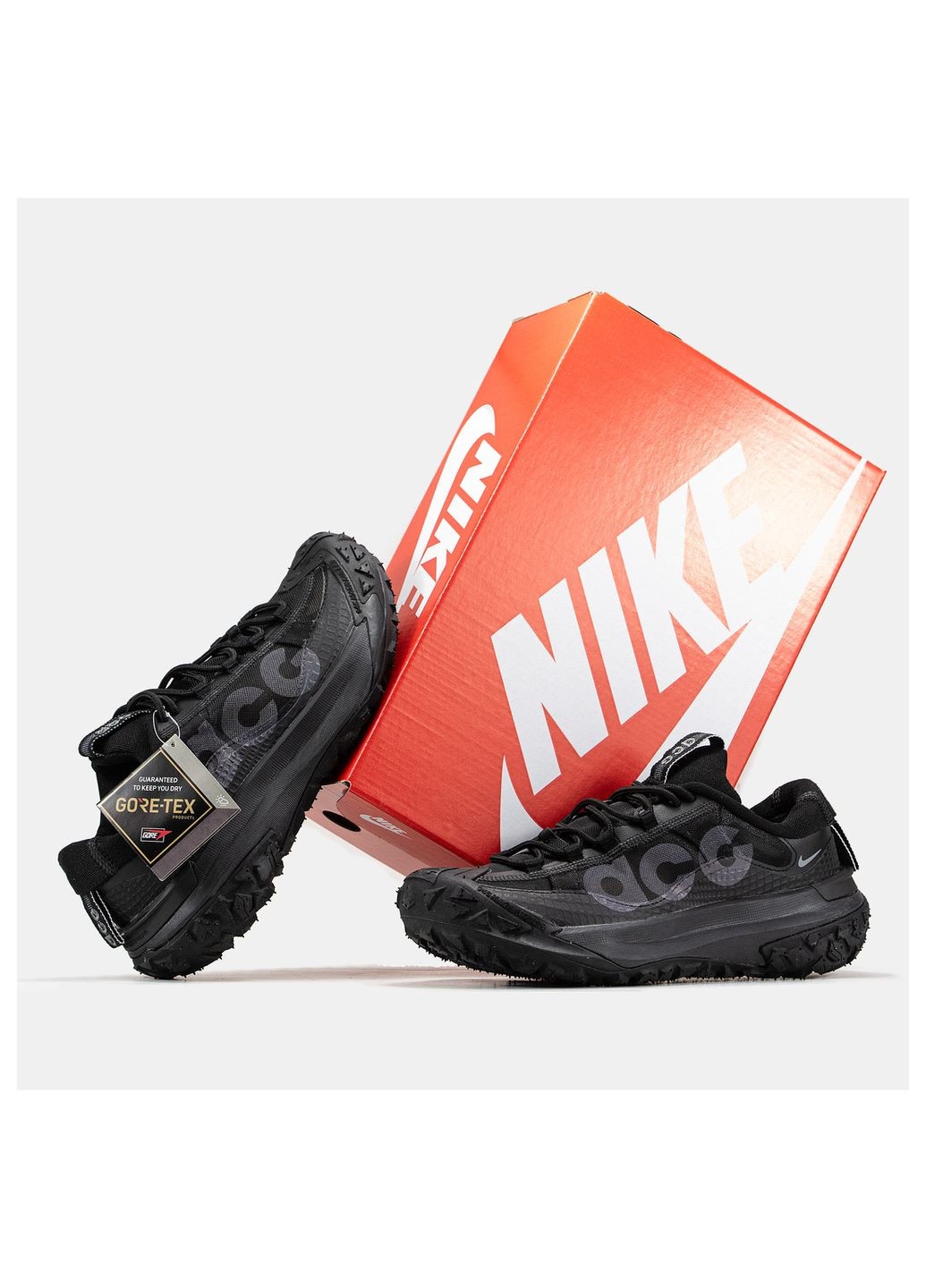 Черные демисезонные кроссовки мужские Nike ACG Mountain Fly 2 Gore-Tex