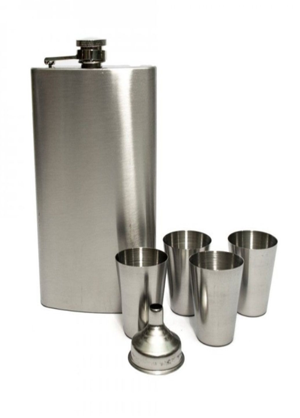 Подарунковий набір фляга з чарками для чоловіка фляга 265 мл та чотири чарки No Brand (305832720)