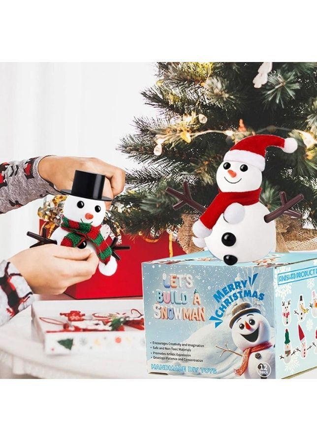 Творчий набір для ліплення тістом "Сніговички" No Brand (371796739)