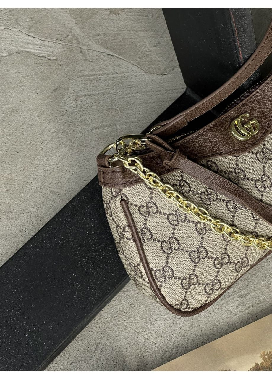 Сумка коричневая с короткой ручкой No Brand (372511537)