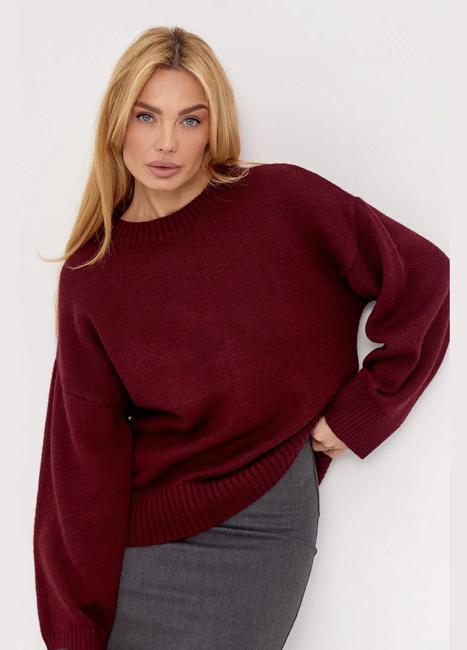 Жіночий в'язаний джемпер вільного крою Lurex (322055505)