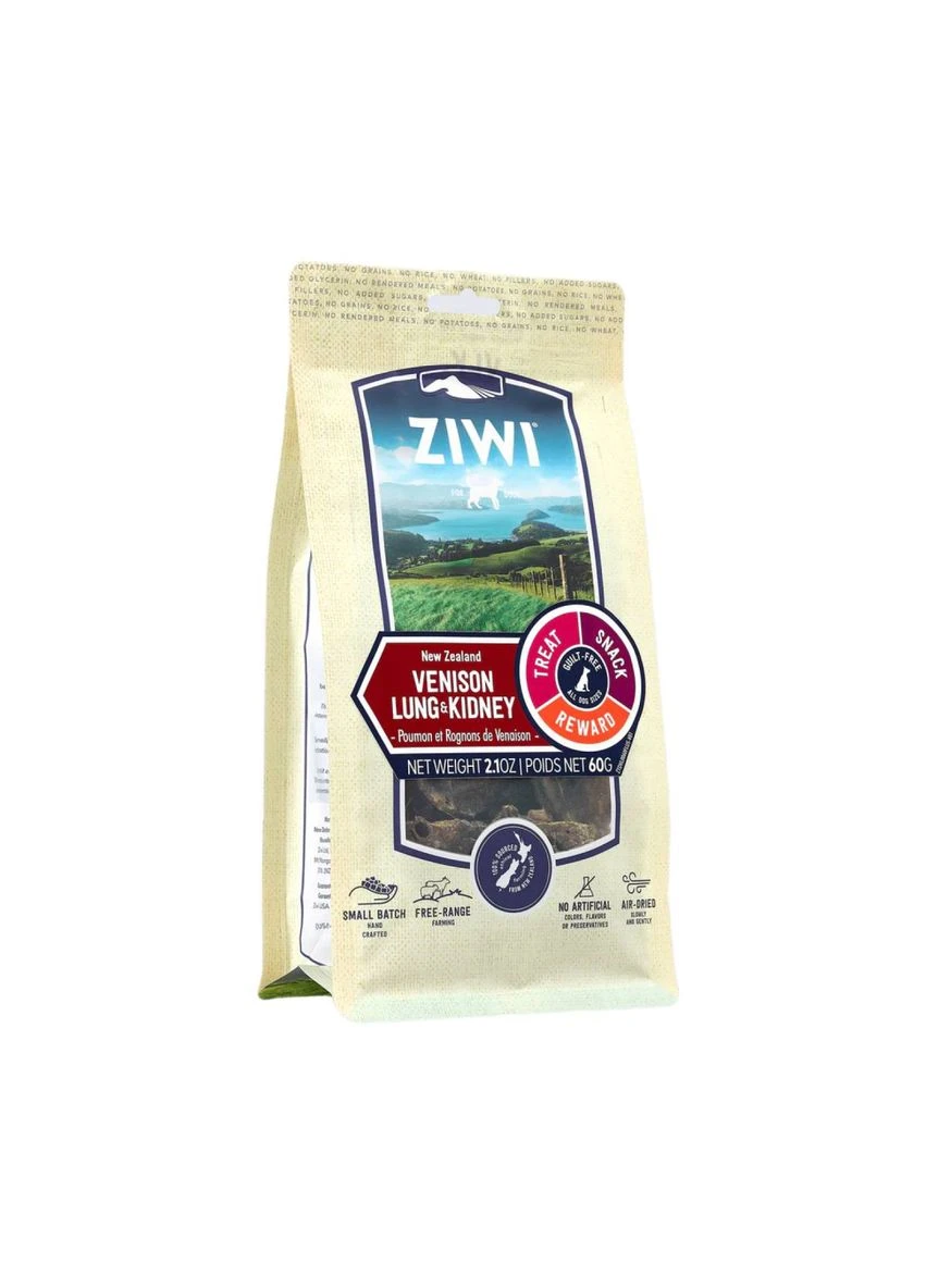 Натуральные лакомства для собак 100% Оленьи легкие и почки 60 г ZIWI (387657407)