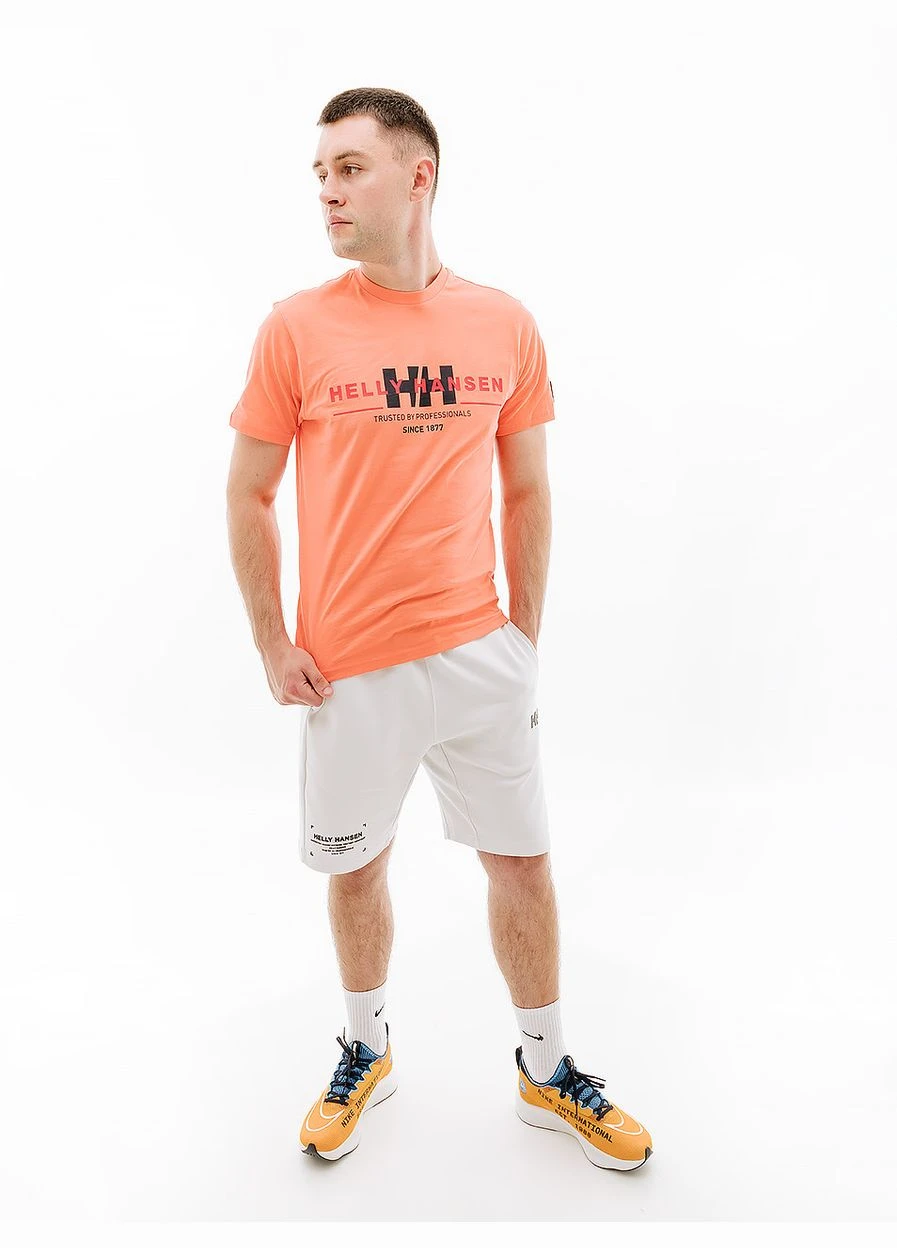 Оранжевая футболка rwb graphic t-shirt 53763-284 Helly Hansen