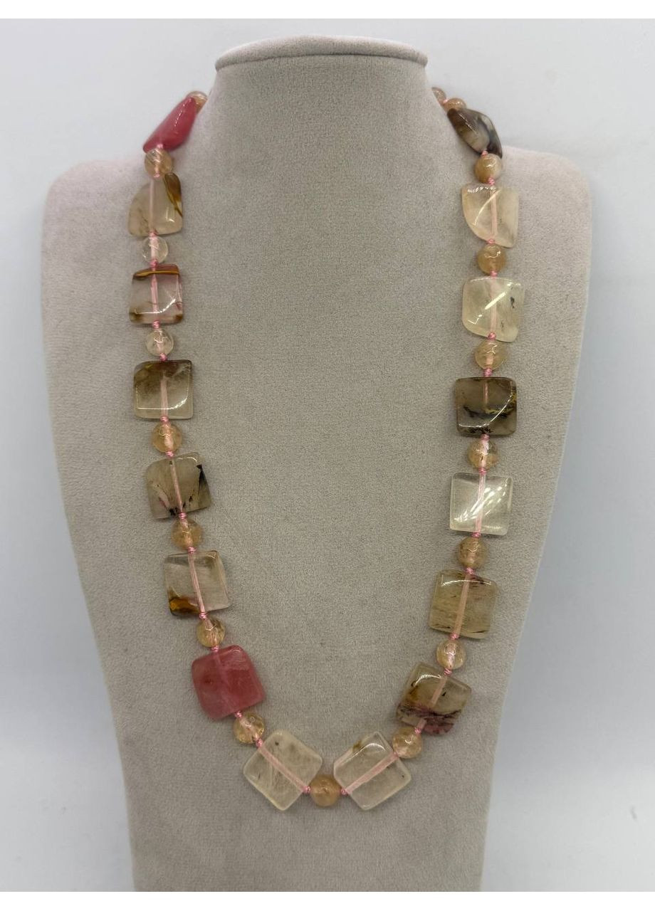 Ожерелье из кварца 15*15 см 45 см Комбинированный No Brand (363830018)
